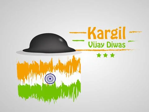 Illustration of elements of Indian Kargil Vijay Diwas background Stock Illustration