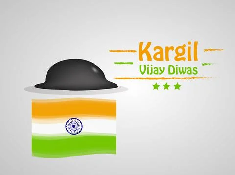 Illustration of elements of Indian Kargil Vijay Diwas background イラスト素材