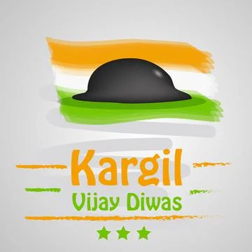 Illustration of elements of Indian Kargil Vijay Diwas background Stock Illustration