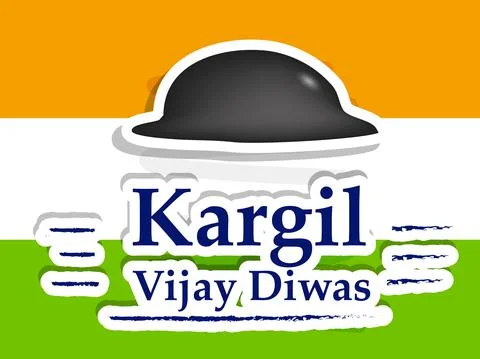 Illustration of elements of Indian Kargil Vijay Diwas background イラスト素材
