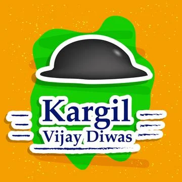 Illustration of elements of Indian Kargil Vijay Diwas background Illustrazione stock