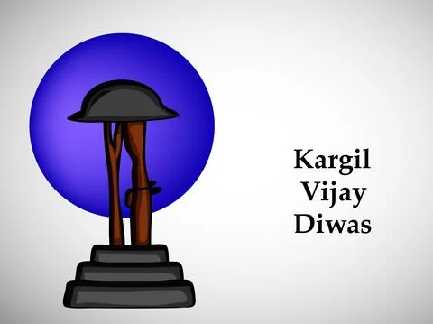 Illustration of elements of Indian Kargil Vijay Diwas background イラスト素材