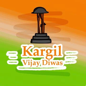 Illustration of elements of Indian Kargil Vijay Diwas background Stock Illustration