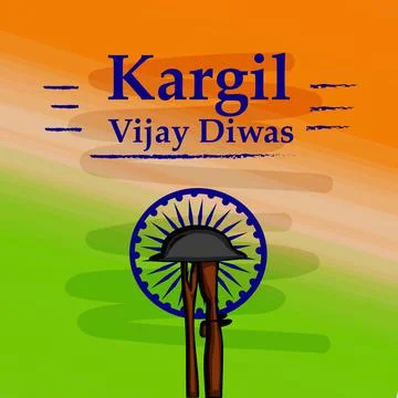 Illustration of elements of Indian Kargil Vijay Diwas background Illustrazione stock