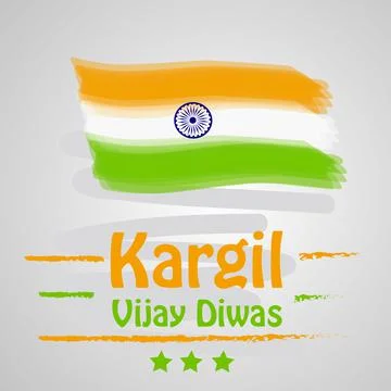 Illustration of elements of Indian Kargil Vijay Diwas background Illustrazione stock