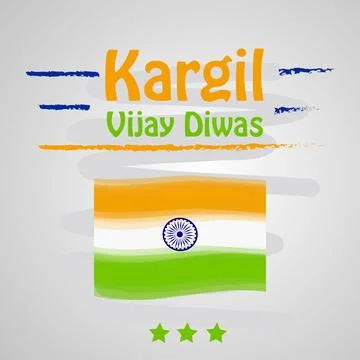 Illustration of elements of Indian Kargil Vijay Diwas background Illustrazione stock