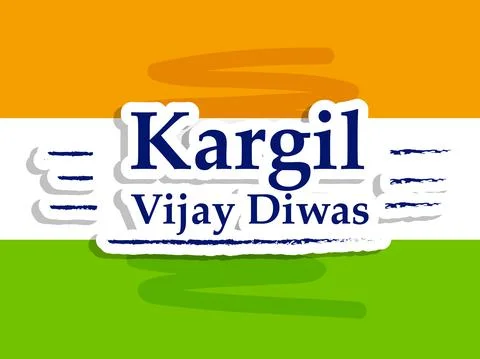 Illustration of elements of Indian Kargil Vijay Diwas background イラスト素材