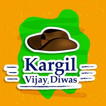 Illustration of elements of Indian Kargil Vijay Diwas background Stock Illustration