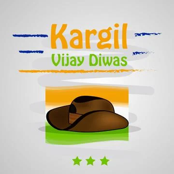Illustration of elements of Indian Kargil Vijay Diwas background Stock Illustration