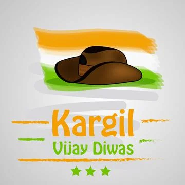 Illustration of elements of Indian Kargil Vijay Diwas background Stock Illustration
