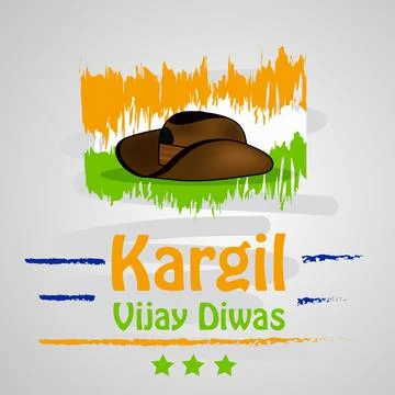 Illustration of elements of Indian Kargil Vijay Diwas background Illustrazione stock