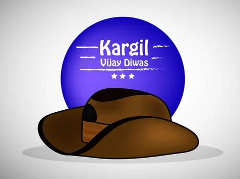 Illustration of elements of Indian Kargil Vijay Diwas background イラスト素材