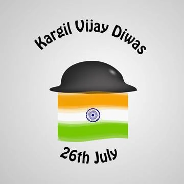 Illustration of elements of Indian Kargil Vijay Diwas background イラスト素材
