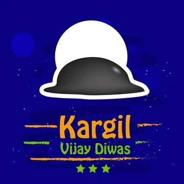 Illustration of elements of Indian Kargil Vijay Diwas background Stock Illustration
