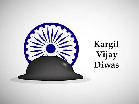 Illustration of elements of Indian Kargil Vijay Diwas background Illustrazione stock