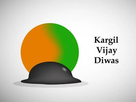Illustration of elements of Indian Kargil Vijay Diwas background Illustrazione stock