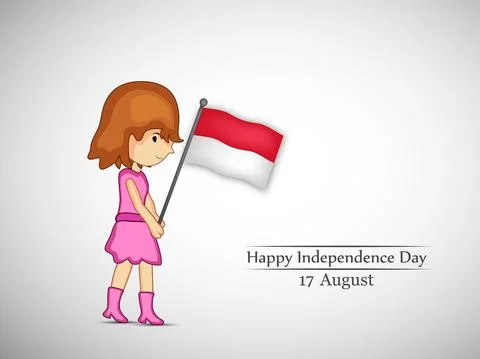 Illustration of elements of Indonesia Independence Day background Stock Illustration