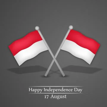 Illustration of elements of Indonesia Independence Day background Stock Illustration