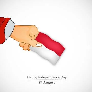 Illustration of elements of Indonesia Independence Day background イラスト素材
