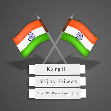 Illustration of elements of Kargil Vijay Diwas background Illustrazione stock