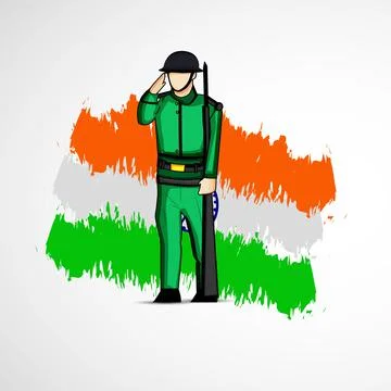 Illustration of elements of Kargil Vijay Diwas background Stock Illustration