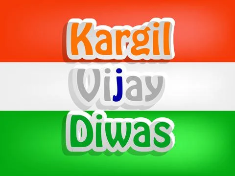 Illustration of elements of Kargil Vijay Diwas background イラスト素材