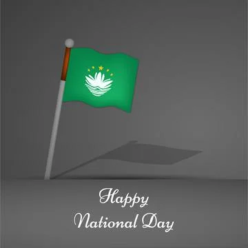 Illustration of elements of Macau National Day Background Stock Illustration