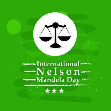 Illustration of elements of Nelson Mandela Day background Stock-Illustration