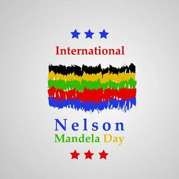 Illustration of elements of Nelson Mandela Day background イラスト素材