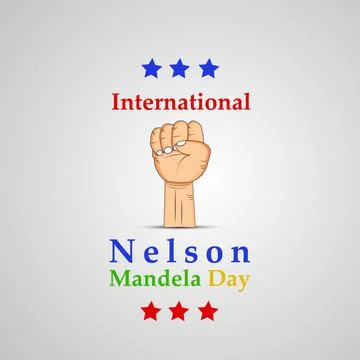 Illustration of elements of Nelson Mandela Day background Stock Illustration