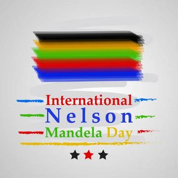 Illustration of elements of Nelson Mandela Day background Stock Illustration