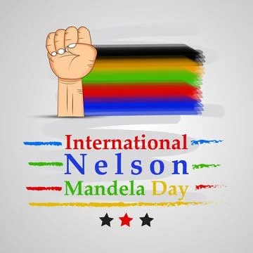 Illustration of elements of Nelson Mandela Day background Illustration