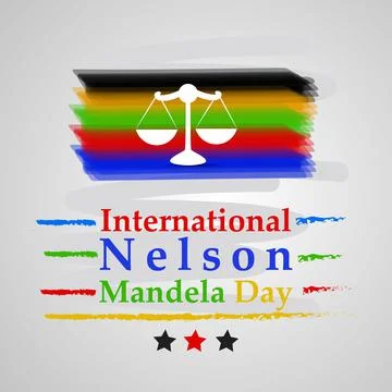 Illustration of elements of Nelson Mandela Day background Stock Illustration