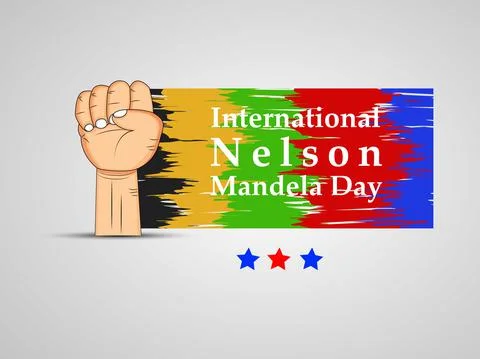 Illustration of elements of Nelson Mandela Day background イラスト素材