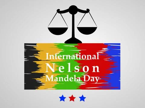 Illustration of elements of Nelson Mandela Day background Stock Illustration