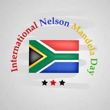 Illustration of elements of Nelson Mandela Day background Illustrazione stock