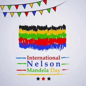 Illustration of elements of Nelson Mandela Day background Stock Illustration
