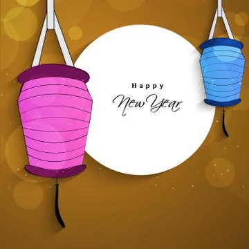 Illustration of elements of New Year Background Stock-Illustration