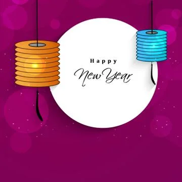 Illustration of elements of New Year Background Stock Illustration