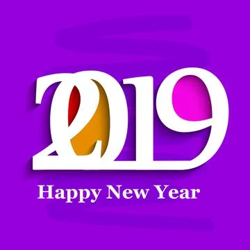 Illustration of elements of New Year Background Illustrazione stock
