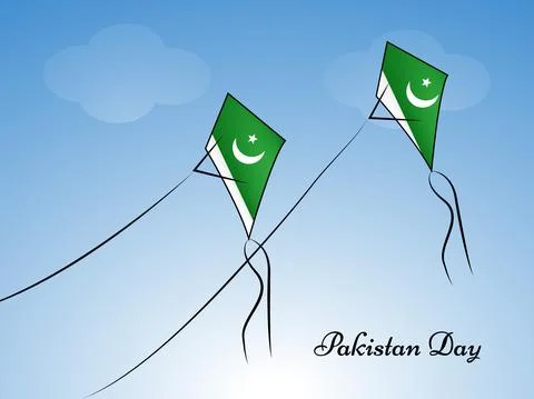 Illustration of elements of Pakistan Day background Stock Illustration