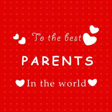 Illustration of elements of Parents Day background Ilustração Stock