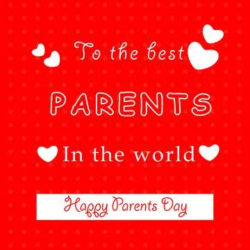 Illustration of elements of Parents Day background Stock Illustration