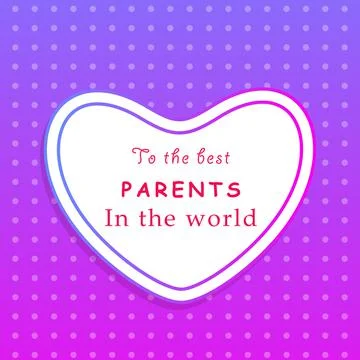 Illustration of elements of Parents Day background Stock Illustration