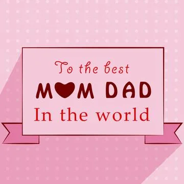 Illustration of elements of Parents Day background Stock Illustration