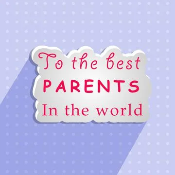 Illustration of elements of Parents Day background Stock Illustration