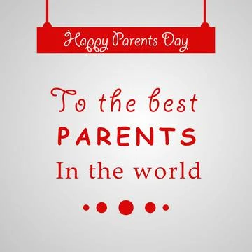 Illustration of elements of Parents Day background Ilustração Stock