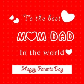 Illustration of elements of Parents Day background 스톡 일러스트