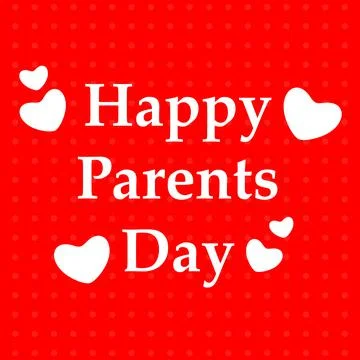 Illustration of elements of Parents Day background Stock Illustration