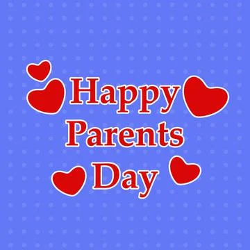 Illustration of elements of Parents Day background Stock Illustration